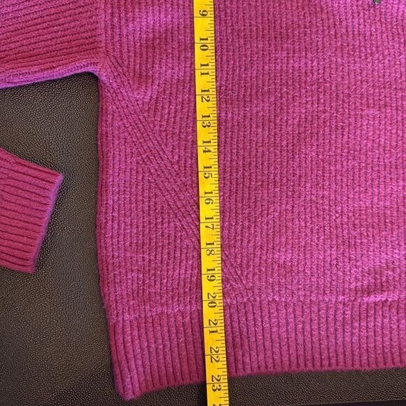 Zella Cozy Quarter Zip Rib Purple Boysen size medium - Picture 7 of 11